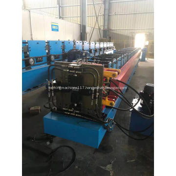 Steel gutter downspout cold roll forming machine